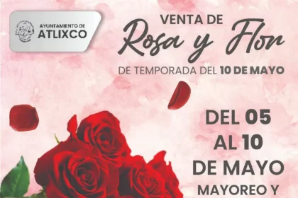 Rosas y gran variedad de flores puedes encontrar para este 10 de mayo en la plazuela Santa Rita, Atlixco