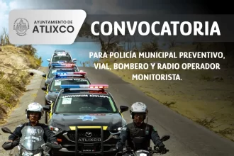 SSP de Atlixco mantiene abierta convocatoria para radio operador o policía municipal preventivo