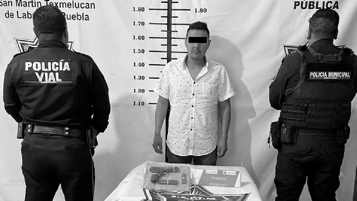 Seguridad Pública y Tránsito Municipal de San Martín Texmelucan capturaron a un presunto secuestrador.