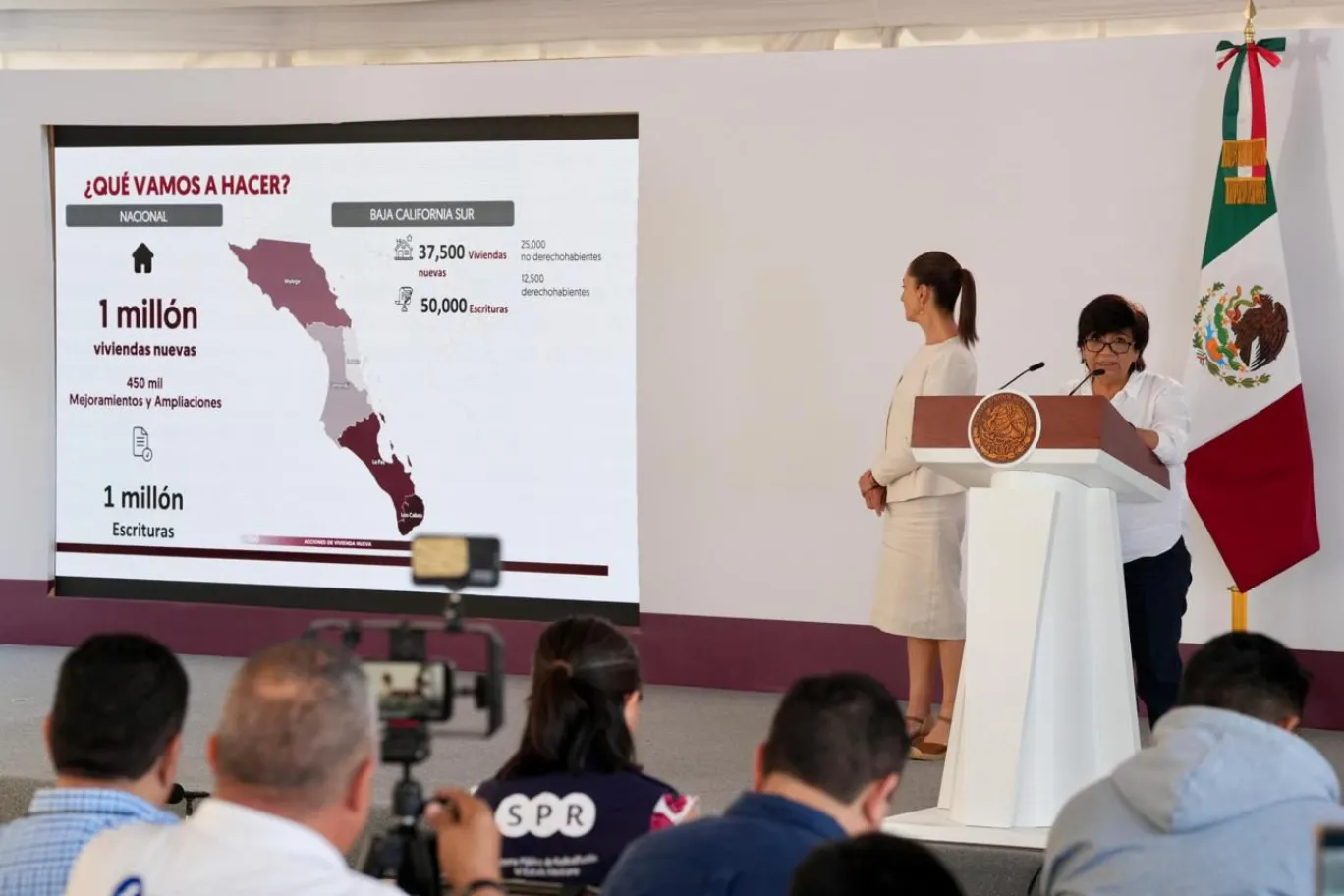 Sheinbaum inicia formalmente el Programa Vivienda para el Bienestar en Baja California Sur