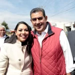 Tonantzin Fernández y Sergio Salomón inauguran rutas de evacuación en San Pedro Cholula