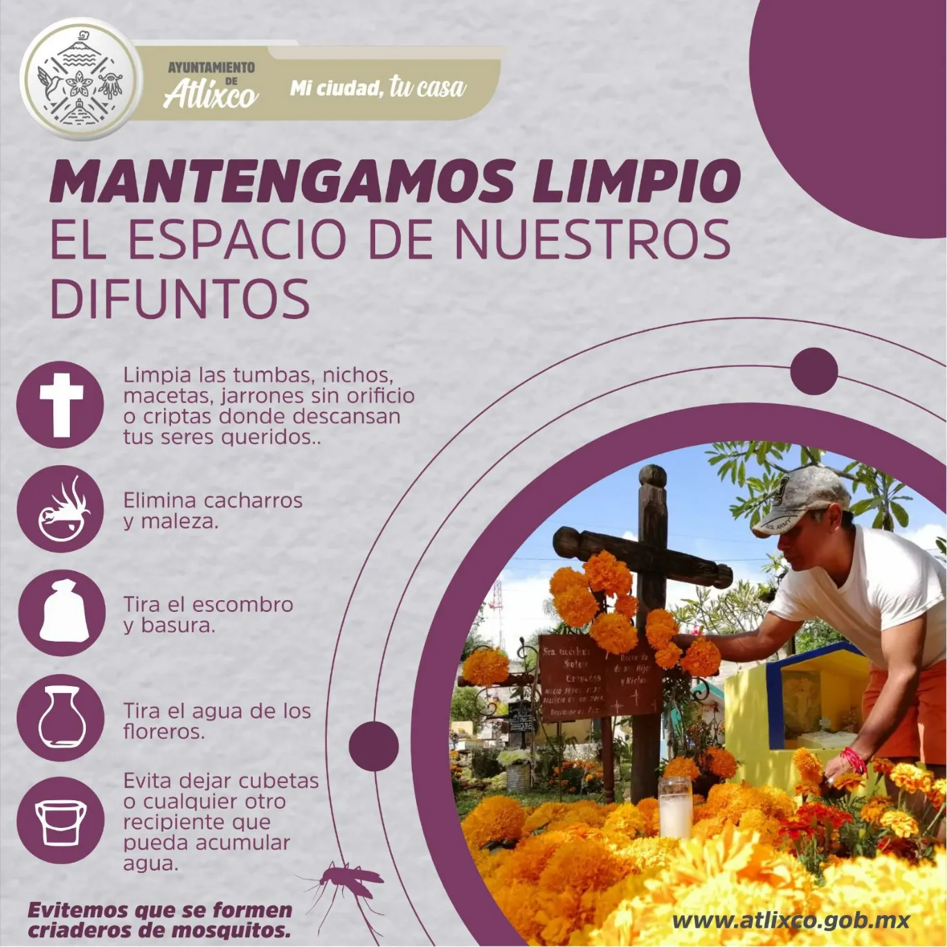 Celebra Día de Muertos en Atlixco; esto debes hacer al visitar el panteón municipal
