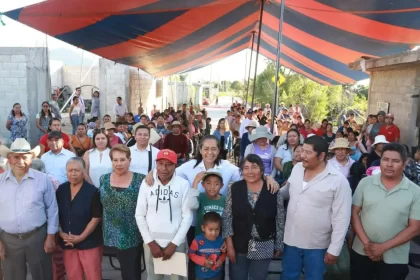 Ariadna Ayala inaugura pavimentación de calles para apoyar a productores de Atlixco