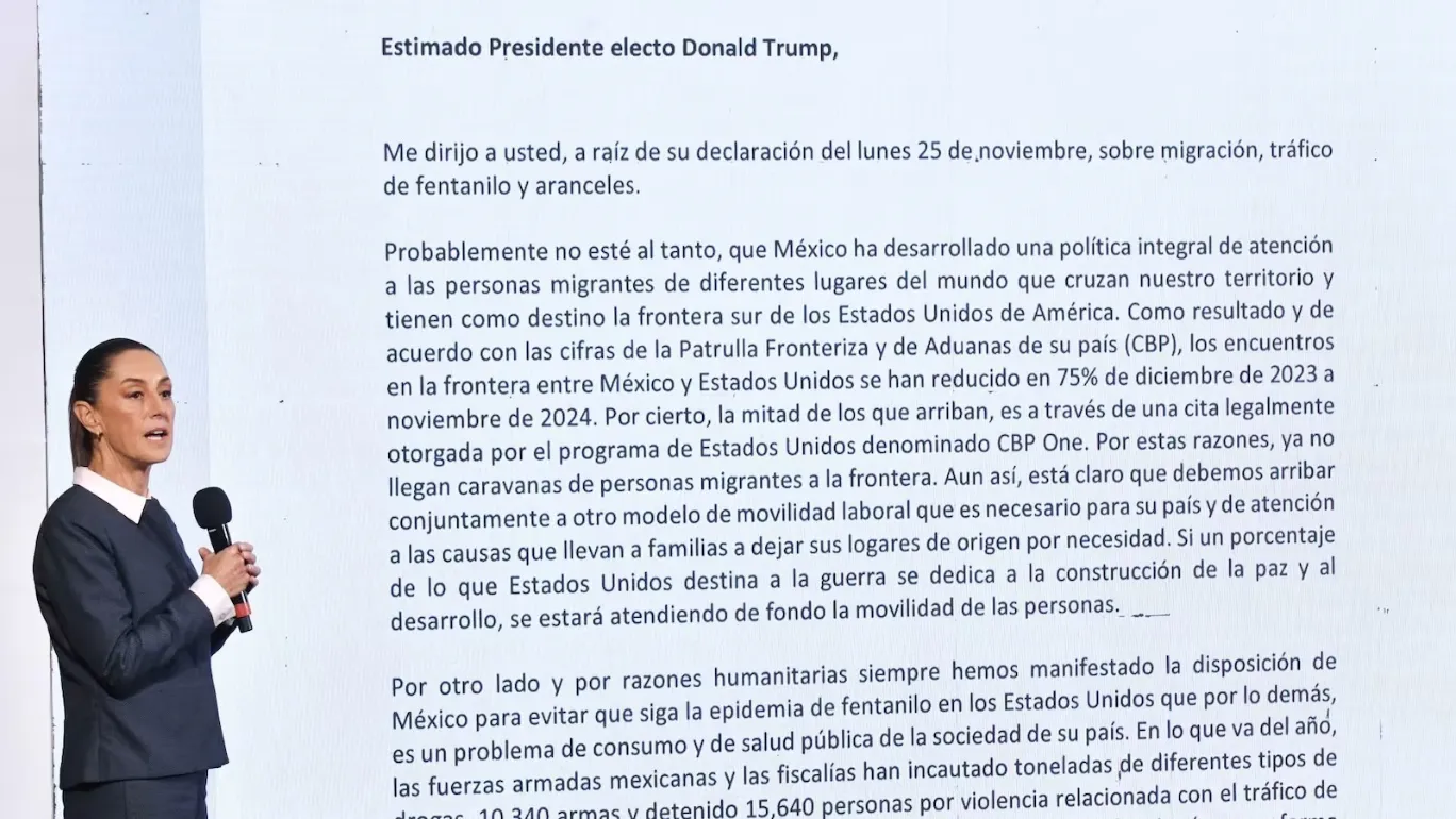 ‘70% de las armas ilegales provienen de EU’: Sheinbaum a Trump sobre aranceles a México y Canadá