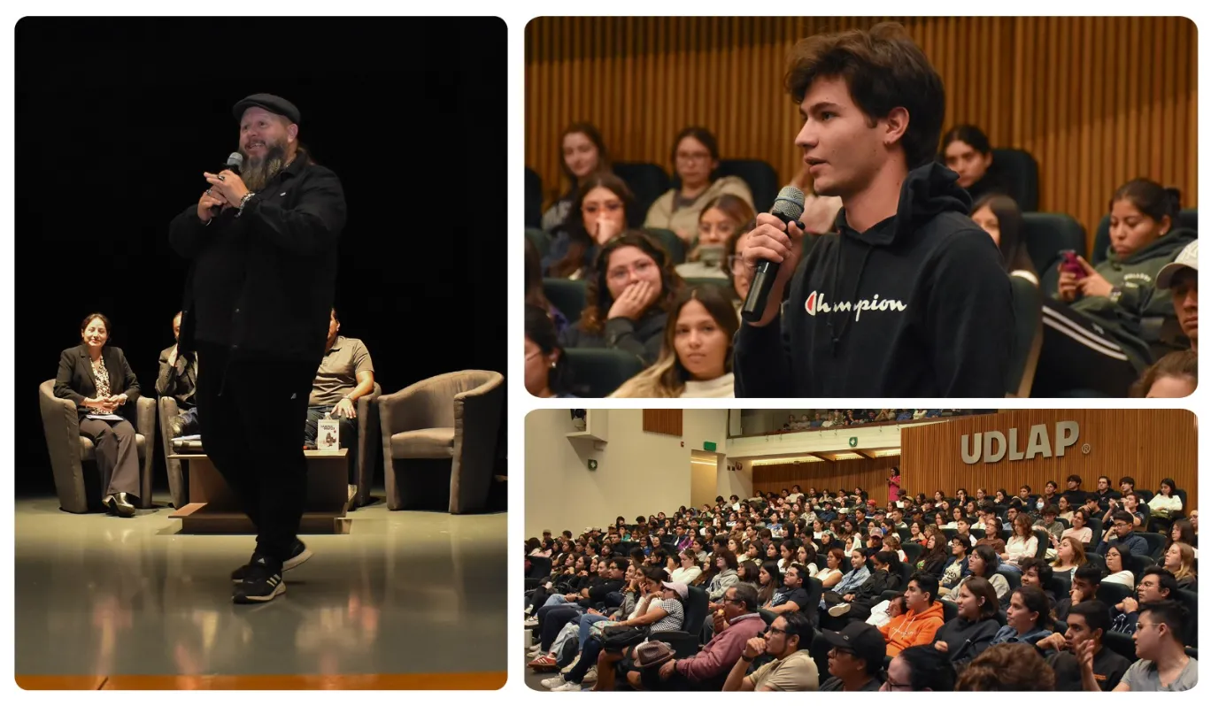 Estudiantes de la UDLAP dialogan con el escritor Daniel Salinas Basave