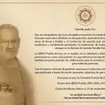 Fallece ex rector de la Ibero Fernando Fernández Font