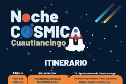Gobierno de Cuautlancingo invita a las familias a disfrutar de la "Noche Cósmica"