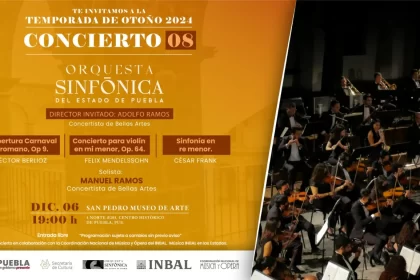 Ofrecerá Sinfónica de Puebla presentación con concertistas de Bellas Artes: Cultura