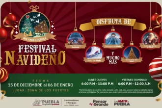 Del 15 de diciembre al 6 de enero llega el festival navideño “por amor a Puebla”