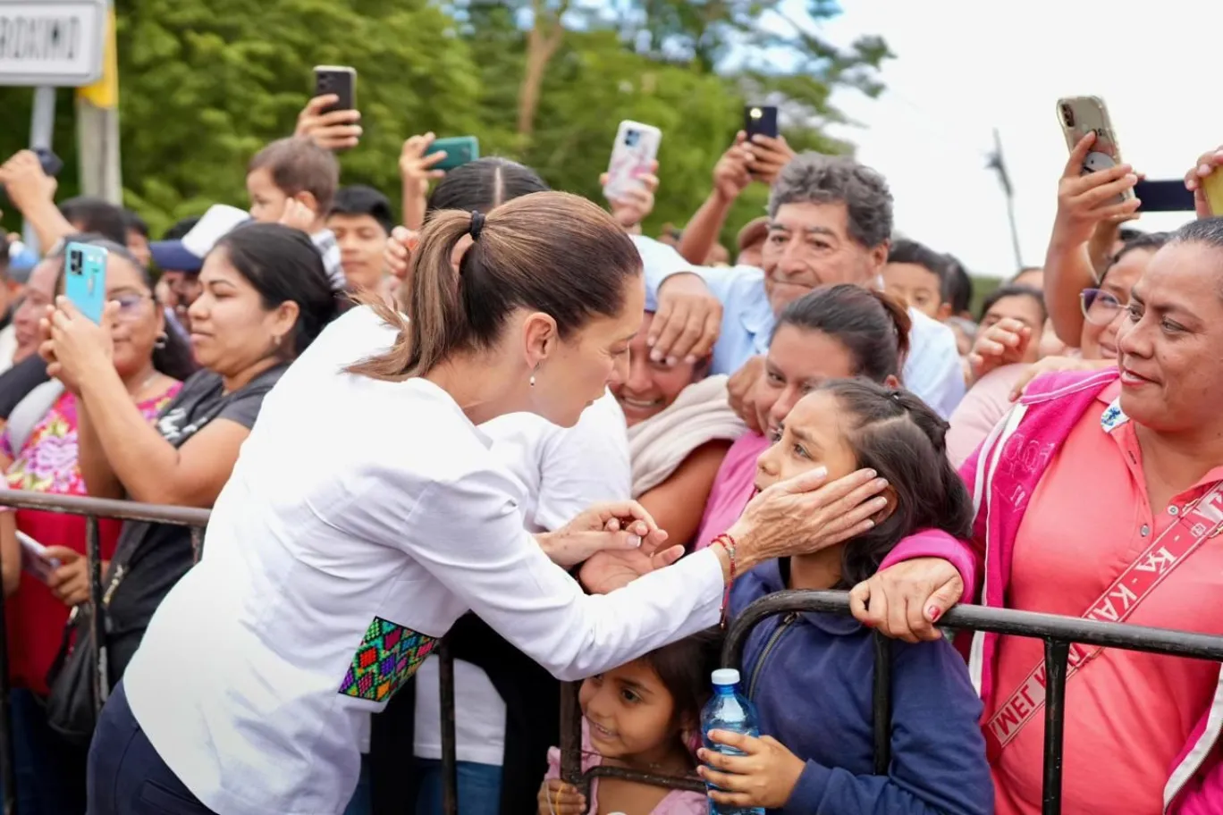 Presidenta Claudia Sheinbaum da banderazo de salida al inicio de la construcción del parque Ecoturístico "La Ceiba" en Palenque, Chiapas