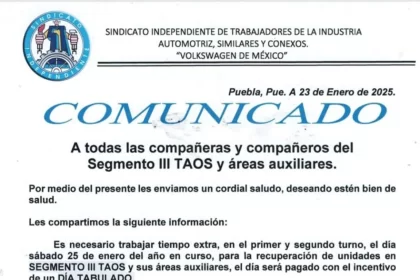 Atención: Volkswagen implementará turnos prolongados el sábado 25 de enero