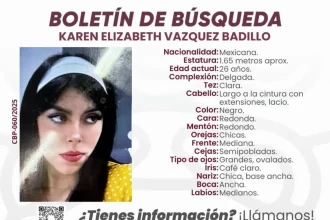 Buscan a Karen Elizabeth, desaparecida en Puebla desde el 23 de enero