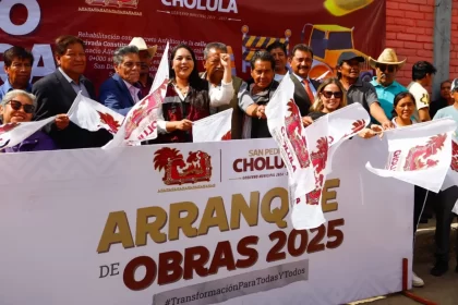 Gobierno de Cholula da banderazo de inicio a 2 megaobras más