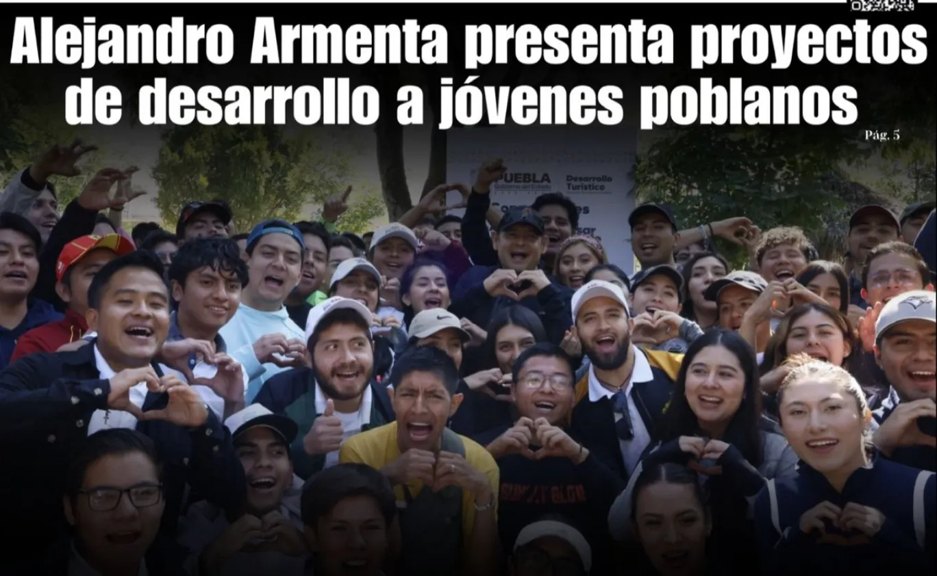 Alejandro Armenta presenta proyectos de desarrollo para jóvenes en Puebla