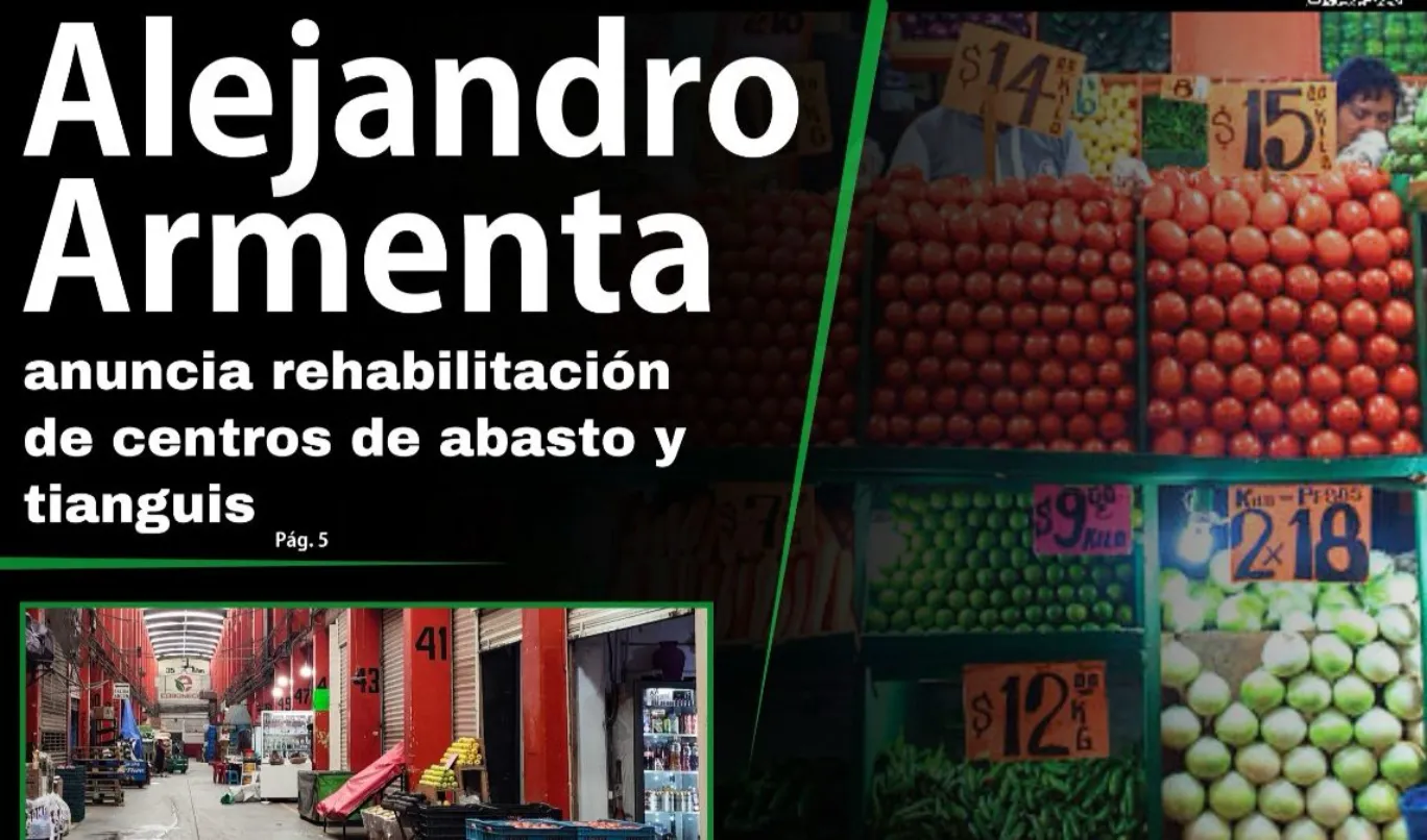 Armenta anuncia rehabilitación de centros de abasto y tianguis en Puebla
