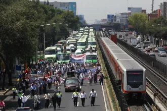 Desactivan megamarcha de transportistas en CDMX y Edomex