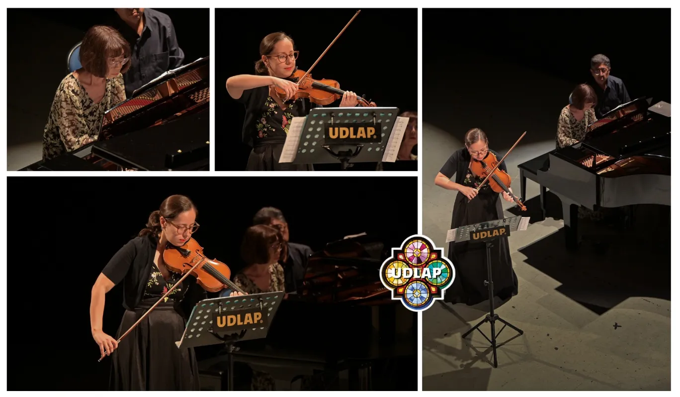 Dueto de académicas de la UDLAP deleita a los poblanos con sones, tangos, danzas y canciones