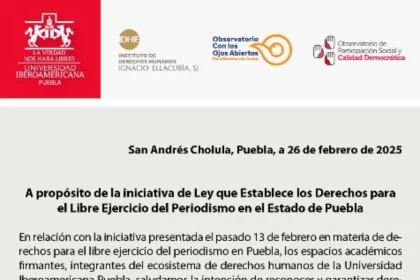 IBERO Puebla entrega 14 observaciones y recomendaciones al Congreso del Estado