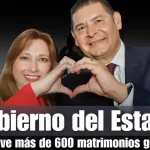 Gobierno del Estado promueve más de 600 matrimonios gratuitos