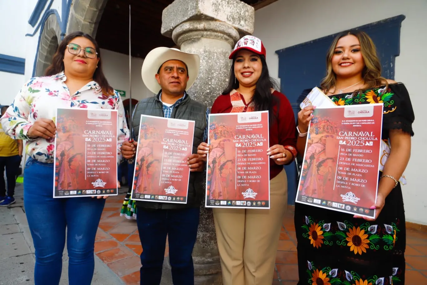 Colocan bando del Carnaval de San Pedro Cholula 2025