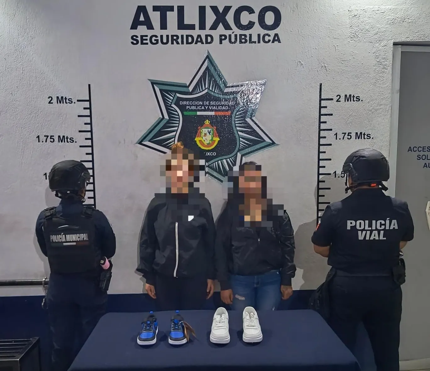 Policía de Atlixco frustra robo en Zapatería