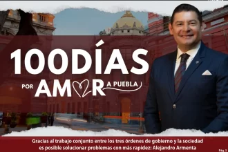 100 días de cumplir compromisos, con inversión y justicia para las familias de Puebla