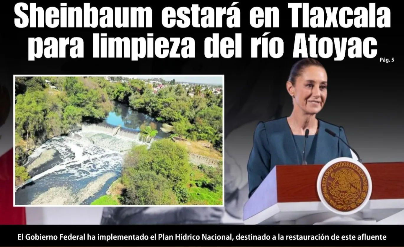 Sheinbaum estará en Tlaxcala para limpieza del río Atoyac