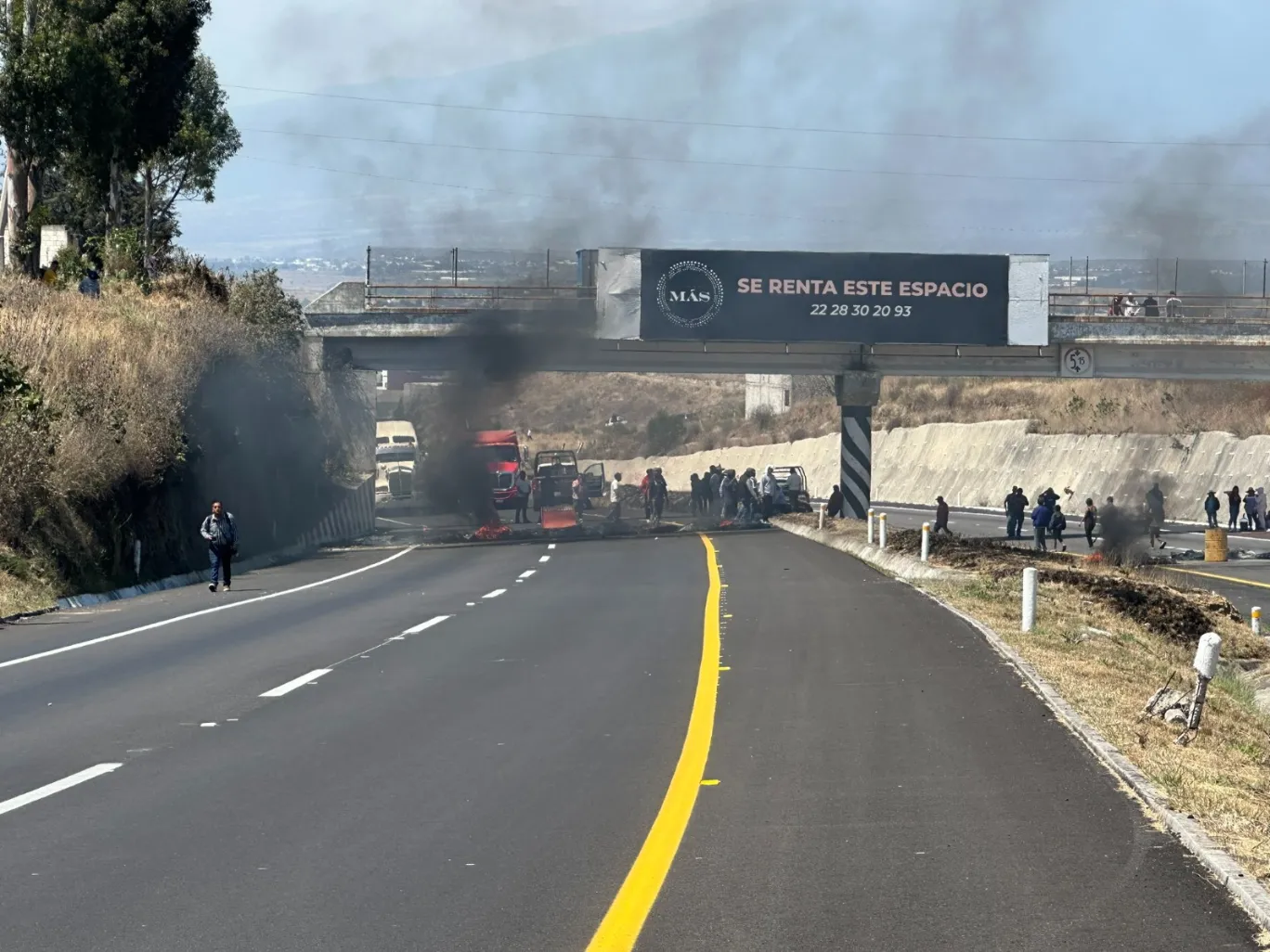 La Fiscalía General del Estado analiza sanciones por bloqueo en la Puebla-Atlixco y prioriza investigación de menores desaparecidas