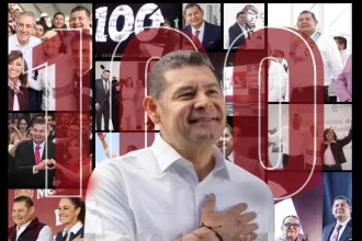 Alejandro Armenta, rindió su informe de 100 días Por Amor a Puebla
