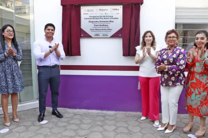 Ceci Arellano inaugura "Casa Carmen Serdán" en Cuautlancingo