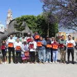 Entrega Severiano de la Rosa uniformes al personal de Parques y Jardines; y Residuos Sólidos en Amozoc