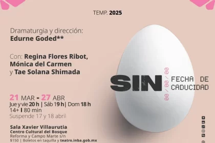 La obra teatral “Sin fecha de caducidad” se presenta en la Sala Xavier Villaurrutia del Centro del Cultural del Bosque en la CDMX