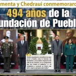 Armenta y Chedraui conmemoraron 494 años de la fundación de Puebla
