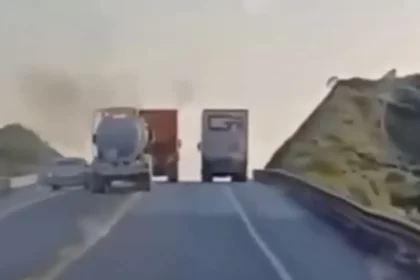 Camionero se defiende de asalto en la carretera México-Puebla