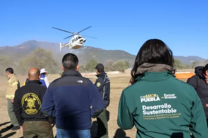 Combate inmediato y coordinado de incendios forestales en la zona Puebla-Tlaxcala