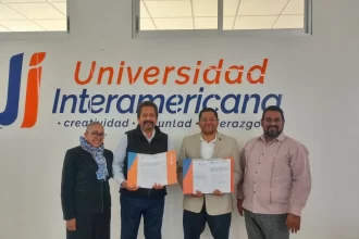 Firman convenio COBAEP y Universidad Interamericana