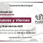 Informa Gobierno de la Ciudad horarios en cajas de Tesorería de los próximos días