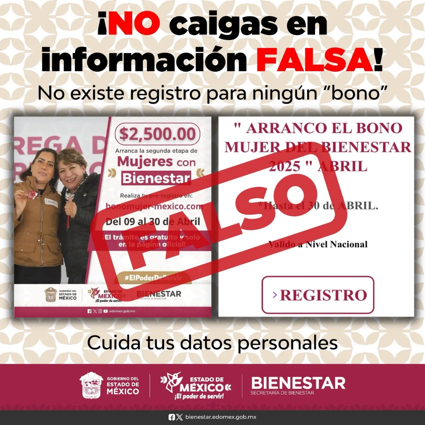Mujeres con Bienestar: así operan los fraudes con falsos bonos en Edomex