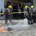Simulacro Nacional 2025: control de incendio por gas LP