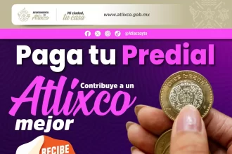Últimos días para aprovechar el 5% de descuento en el pago predial en Atlixco