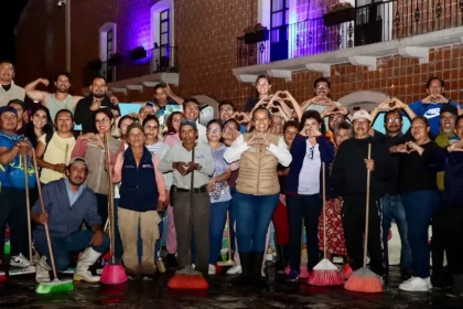 Ariadna Ayala, presidenta municipal, refuerza las faenas por un Atlixco Limpio y Seguro
