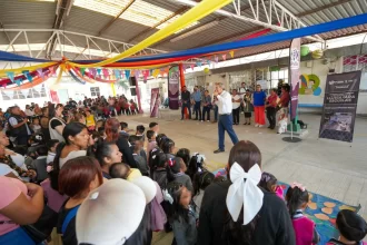 Pepe Chedraui atestigua donación de captador pluvial en el Preescolar Jorge Murad Macluf