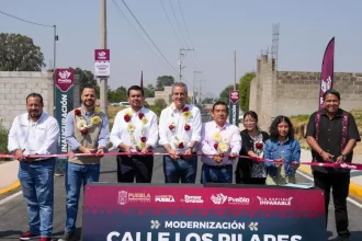 Inaugura Pepe Chedraui modernización de calle Los Pilares en San Miguel Canoa