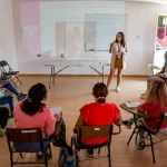 MariElise Budib puso en marcha el taller “Cuidando a quien cuida”