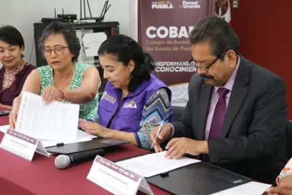 Secretaría de Mujeres y COBAEP firman convenio por la igualdad sustantiva