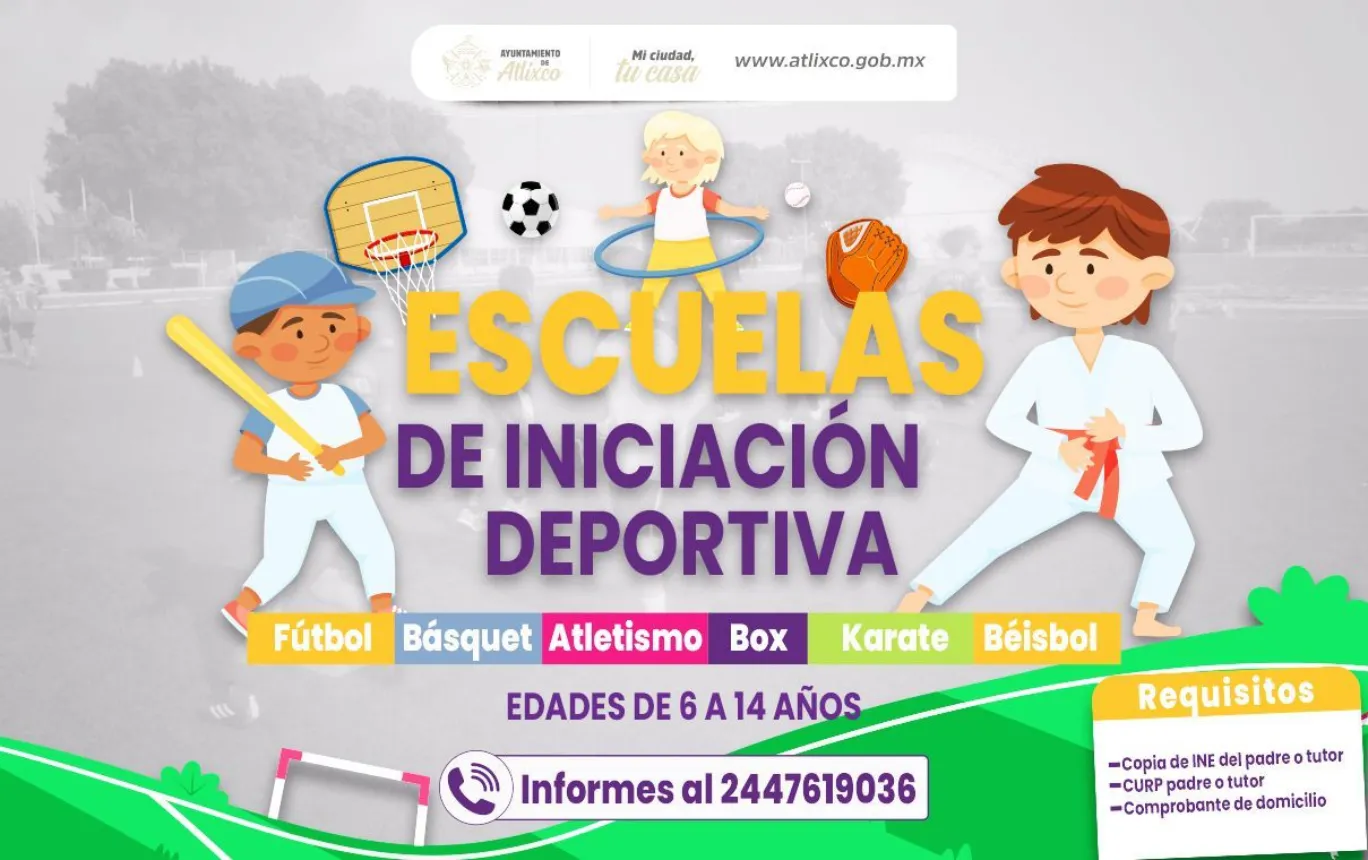 Ariadna Ayala presidenta de Atlixco, impulsa Escuelas Deportivas Gratuitas