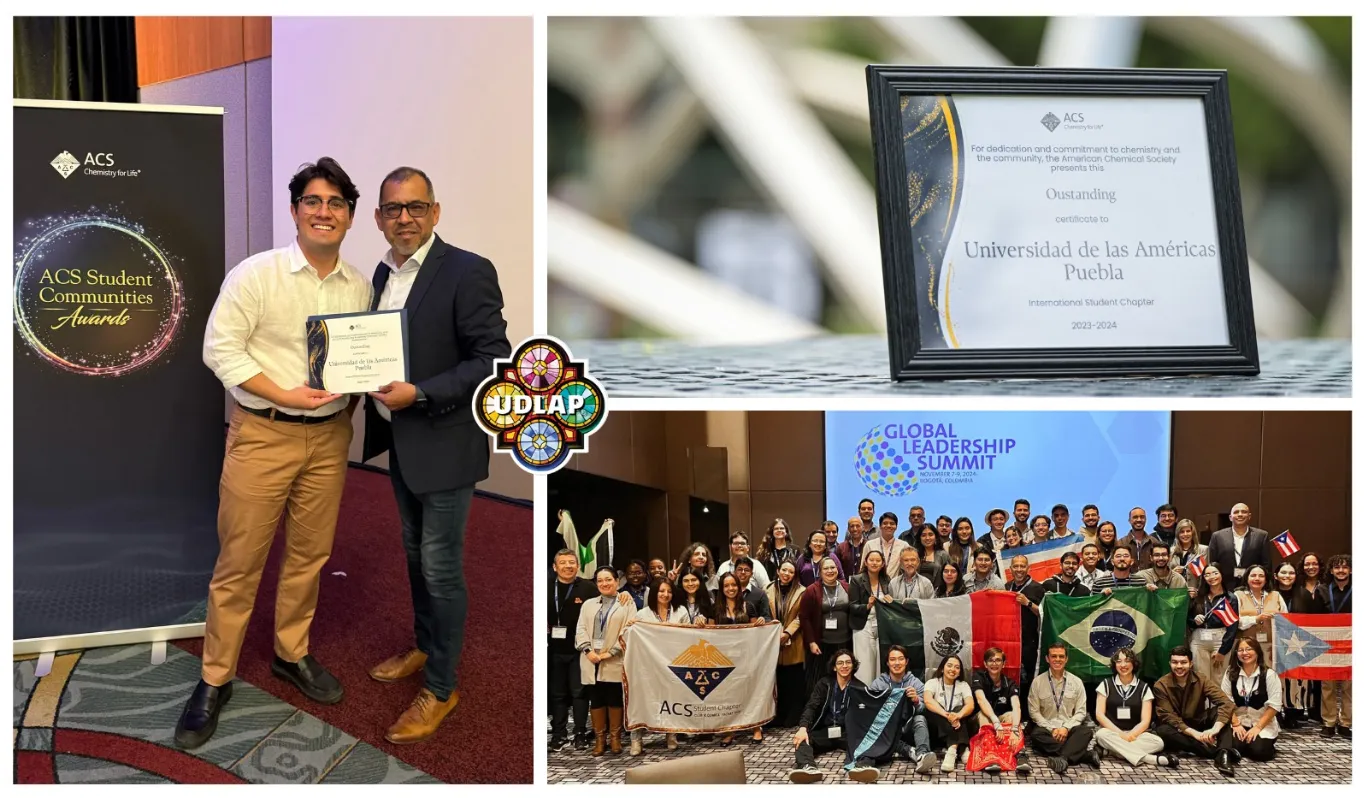 Capítulo estudiantil de la UDLAP fue premiado por la American Chemical Society