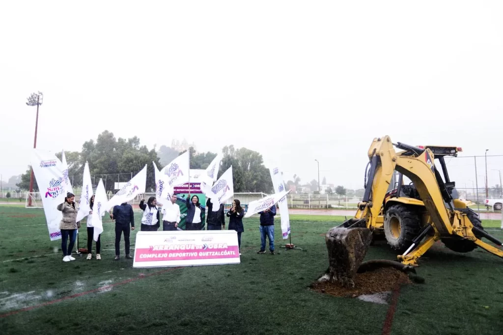 Comienza Lupita Cuautle modernización de espacios públicos con la rehabilitación del Complejo Deportivo Quetzalcóatl