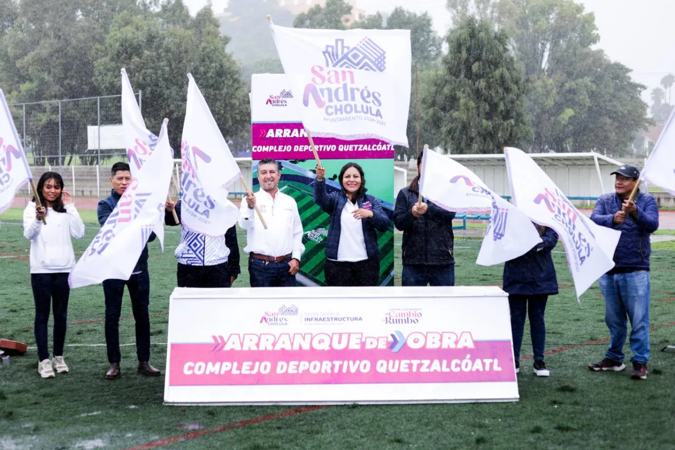 Comienza Lupita Cuautle modernización de espacios públicos con la rehabilitación del Complejo Deportivo Quetzalcóatl