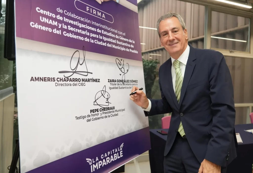 Pepe Chedraui firma convenio con la UNAM para impulsar la capacitación en igualdad y perspectiva de género